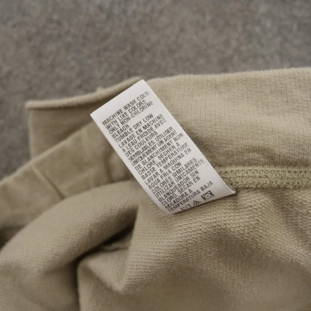James Perse Shorts Womens Small 1 Beige Fleece Elastic Waist Drawstring
